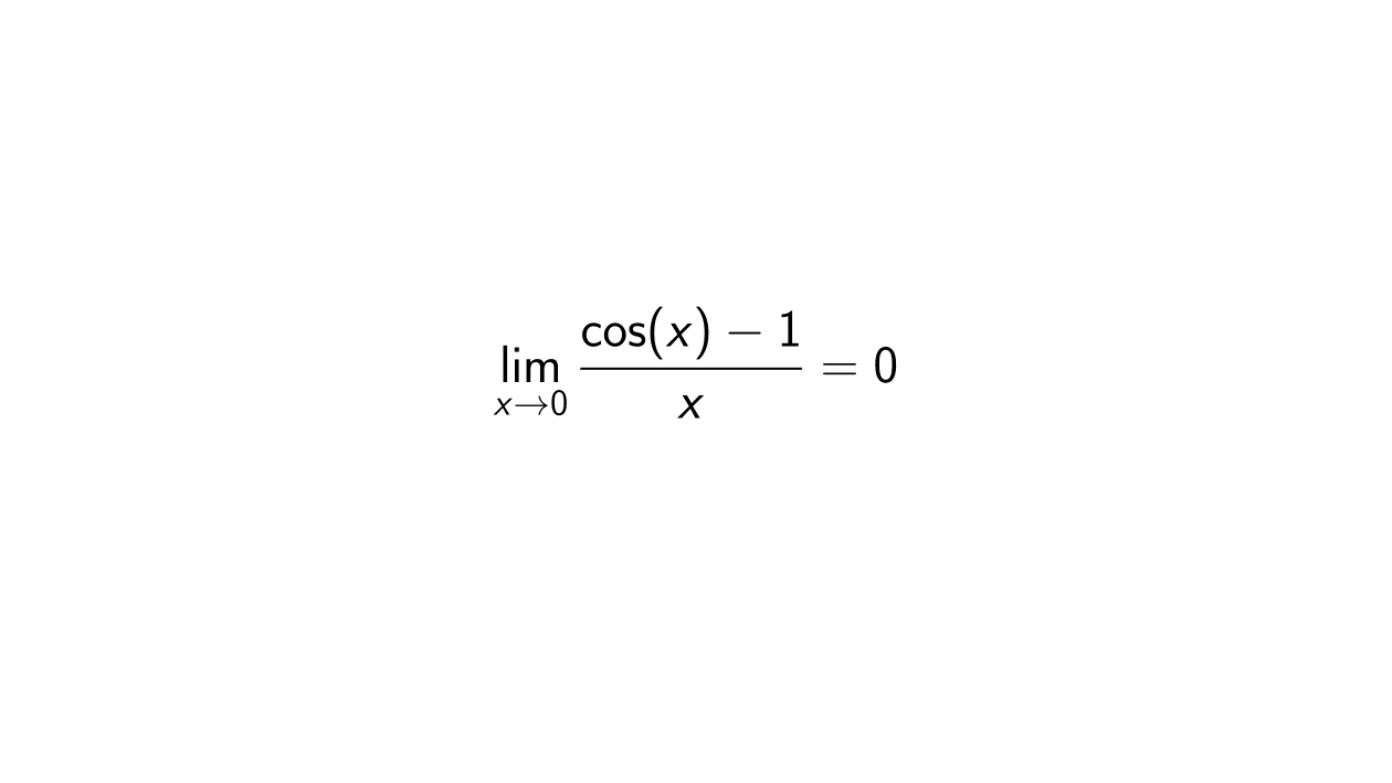 Read more about the article Determine the limit (cos(x)-1)/x as x approaches 0
