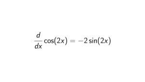 Read more about the article What is the derivative of cos(2x)?