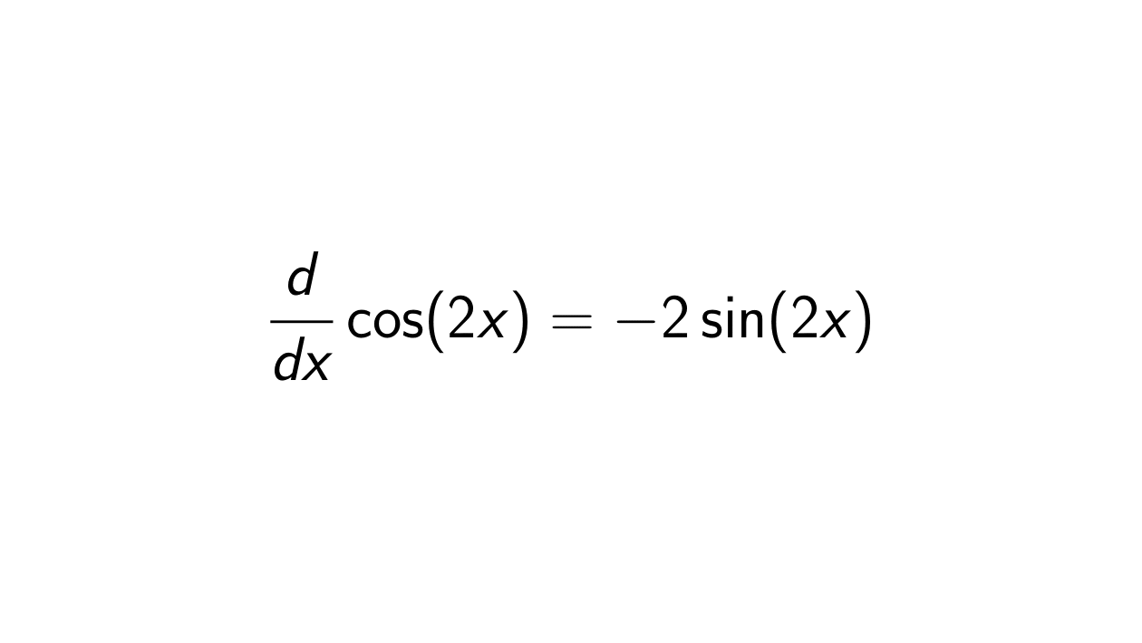 Read more about the article What is the derivative of cos(2x)?