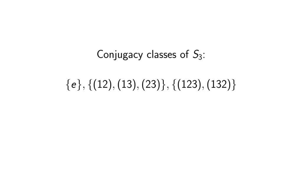 What Are The Conjugacy Classes of S3? [Group theory]