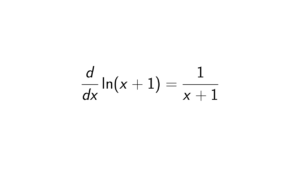 Read more about the article What is the Derivative of ln(x+1)?