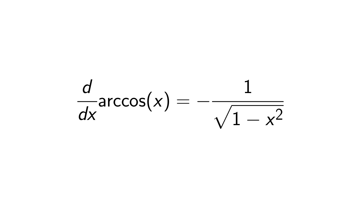 What Is The Derivative Of Arccos x Epsilonify