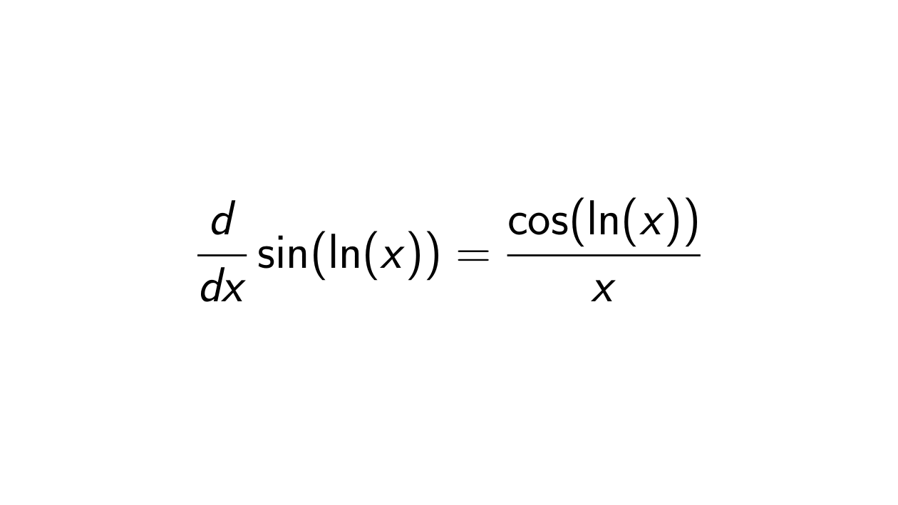 Read more about the article What is the derivative of sin(ln(x))?