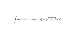 Read more about the article What is the integral of arccos(x)?