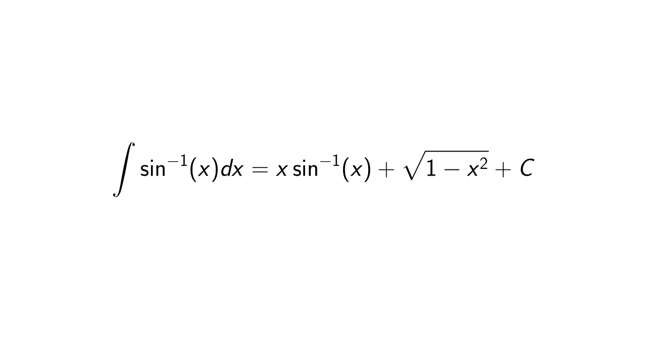 Read more about the article What is the integral of arcsin(x)?