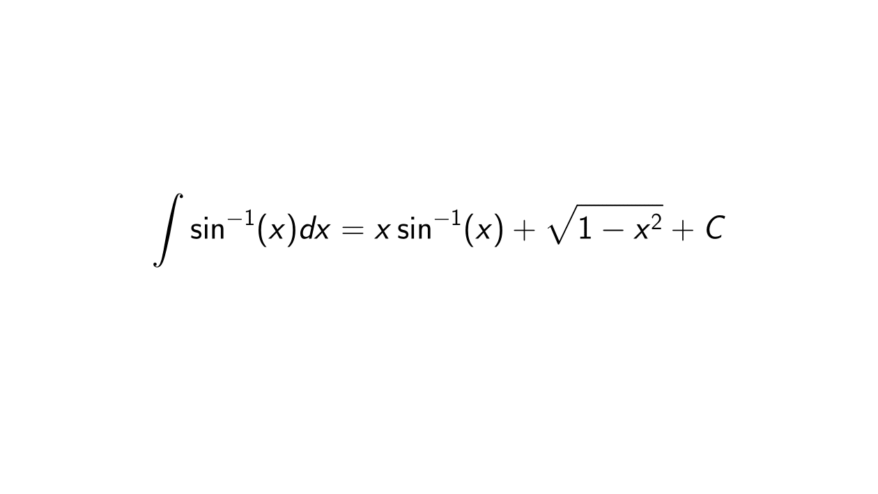 You are currently viewing What is the integral of arcsin(x)?